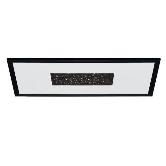 Plafoniera Contemporanea Marmorata Alluminio Nero Luce Led Integrato 17W