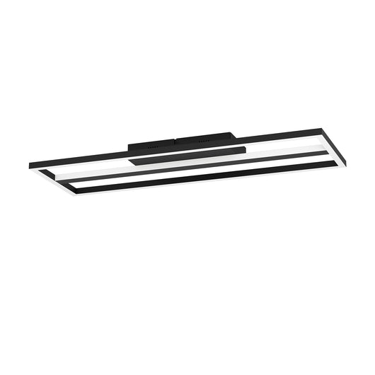 Plafoniera Moderna Calagrano-Z Alluminio Nero Luce Led Integrato 21W Ip20