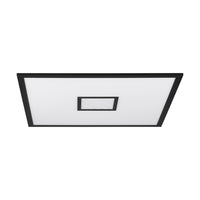 Plafoniera Moderna Bordonara Alluminio Nero Luce Led Integrato 36W