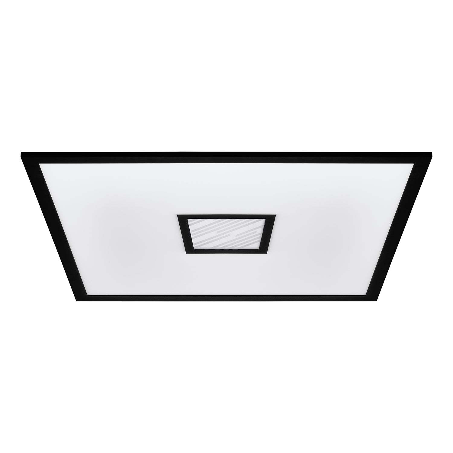 Plafoniera Moderna Bordonara Alluminio Nero Luce Led Integrato 36W