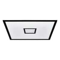 Plafoniera Moderna Bordonara Alluminio Nero Luce Led Integrato 36W