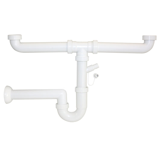 Sifone Moplen 2 Vie Completo Pl.