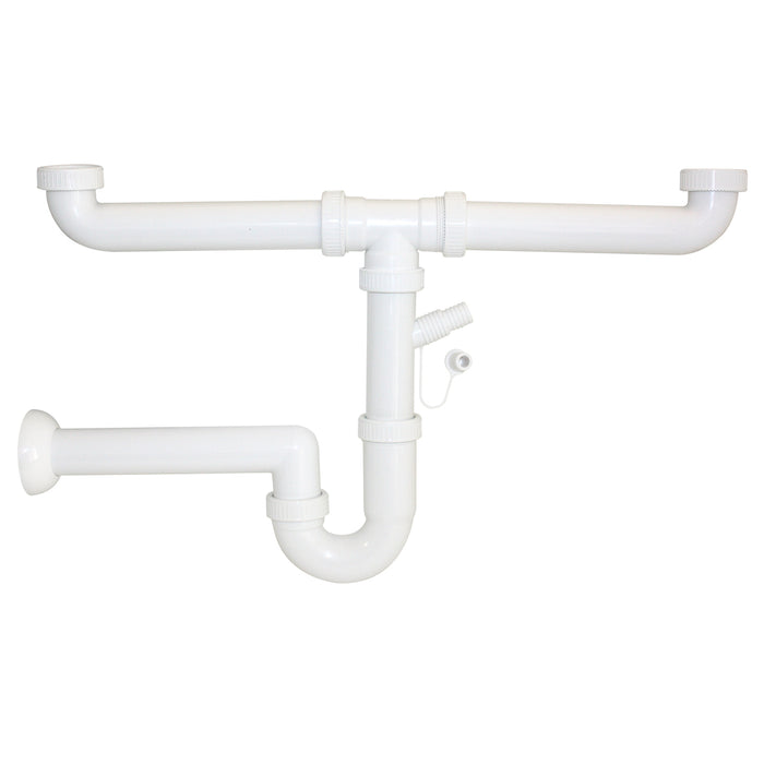 Sifone Moplen 2 Vie Completo Pl.