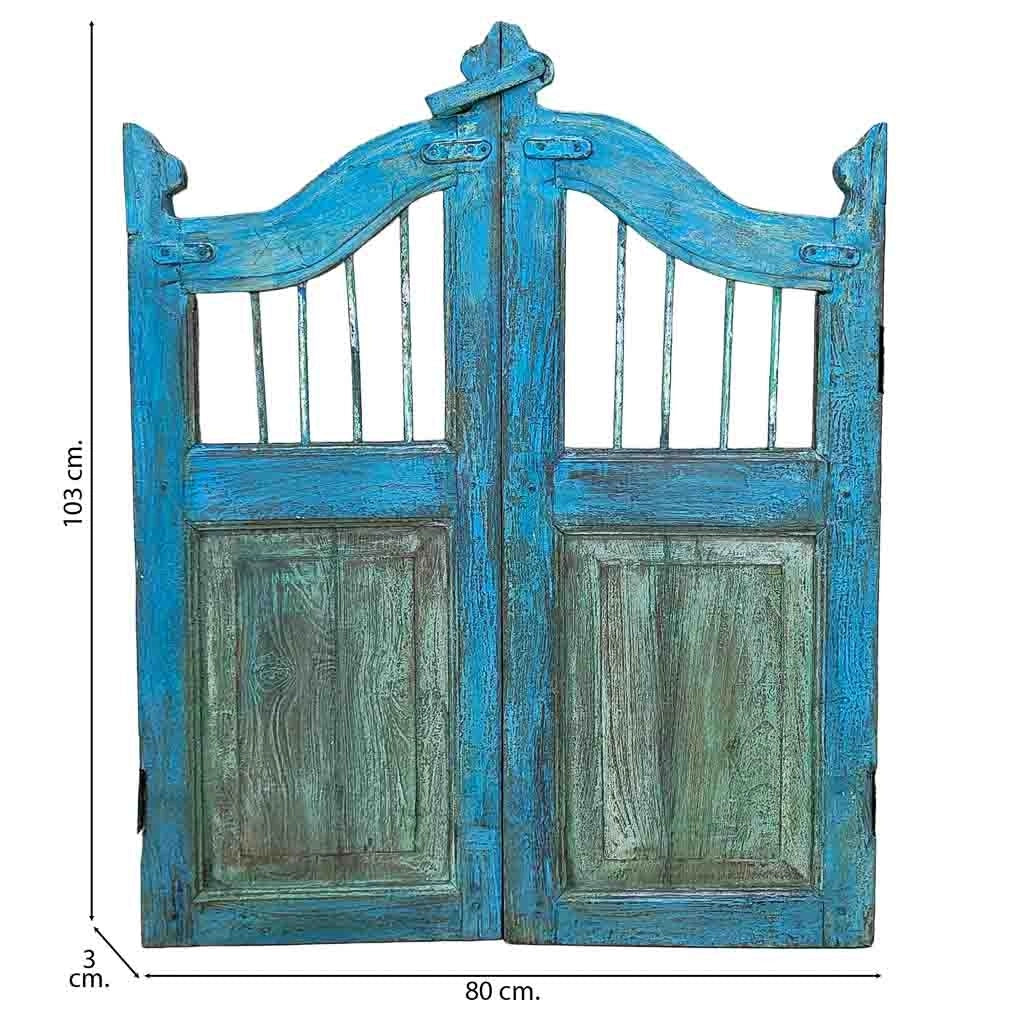 Porta in legno artigianale 80x3x103h cm