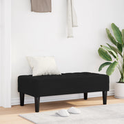 panchina Nera 113x57x39 cm in velluto