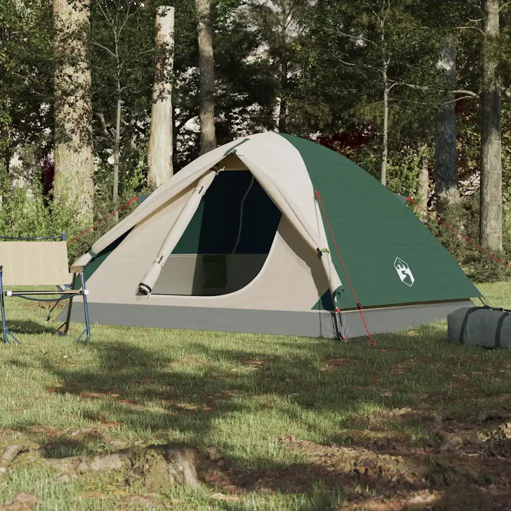 Tenda da Campeggio a Cupola per 6 Persone-Tenda per Escursionismo Verde Impermeabile 872825