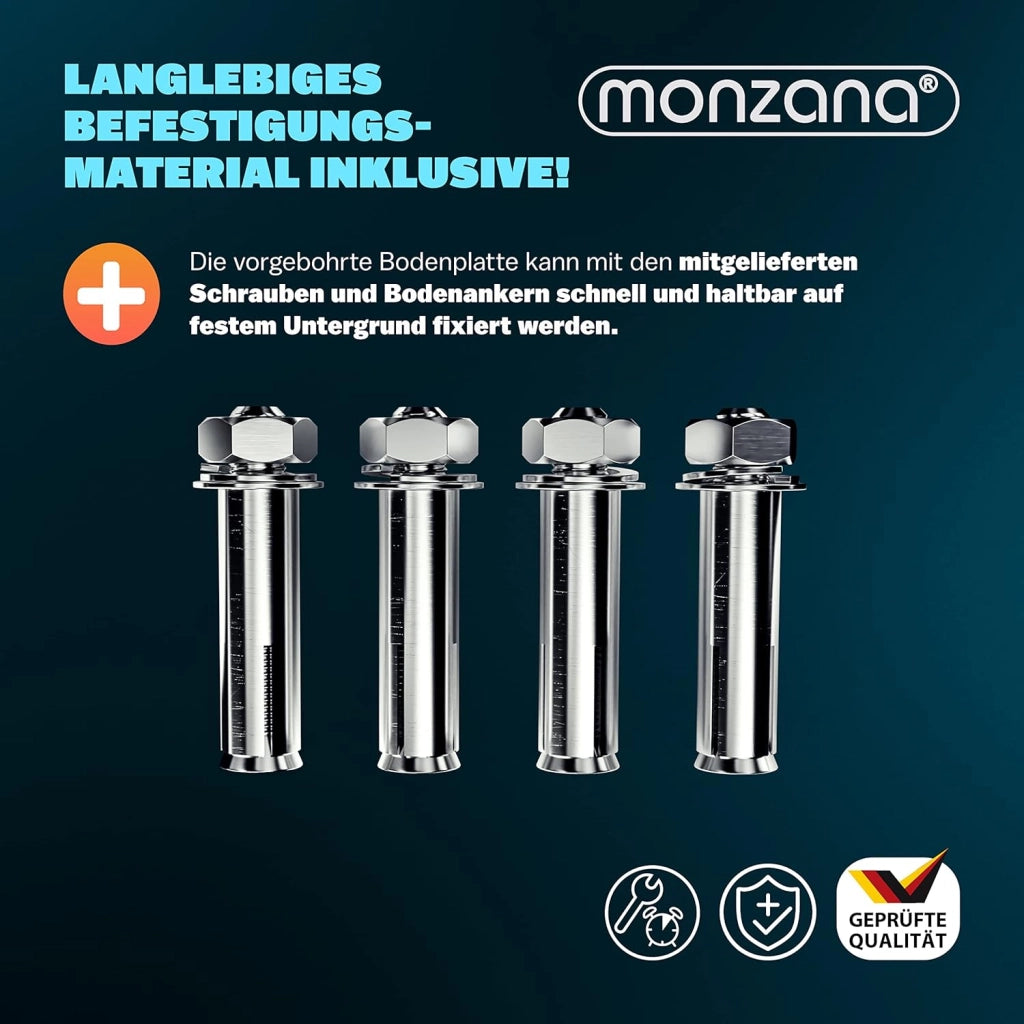 Deuba 3x Dissuasori di parcheggio e sosta 3 chiavi pieghevole in acciaio robusto stabile sbarra barriera posteggio auto