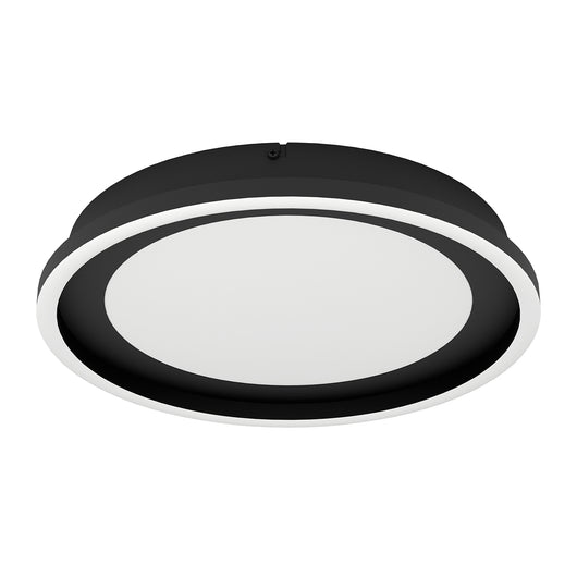 Plafoniera Moderna Calagrano Acciaio Nero Luce Led Integrato 11,5W