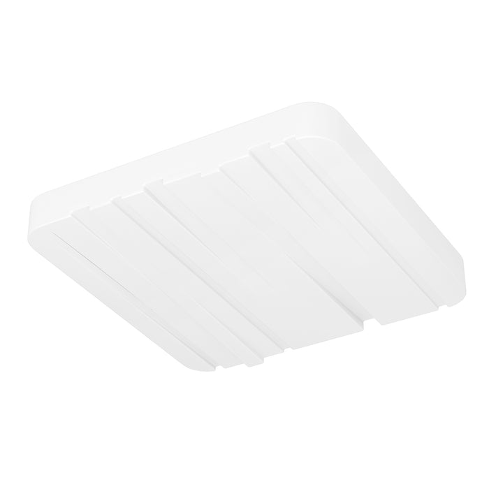 Plafoniera Moderna Ferentino Acciaio Bianco Luce Led Integrato 10W