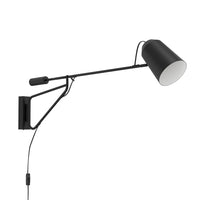 Applique Minimal Loreto 1 Acciaio Nero 1 Luce E27