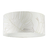 Plafoniera Moderna Bucamaranga Acciaio Bianco 1 Luce E27