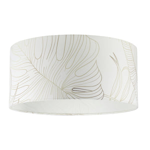 Plafoniera Moderna Bucamaranga Acciaio Bianco 1 Luce E27