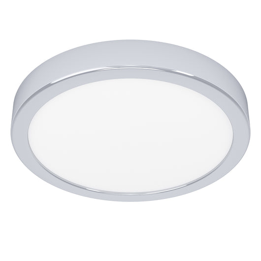Plafoniera Moderna Fueva 5 Acciaio Cromo Led Integrato 17W 3000K Ip44