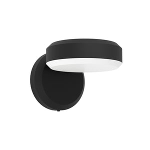 Applique Esterno Moderna Fornaci Acciaio Nero Policarbonato Bianco Led