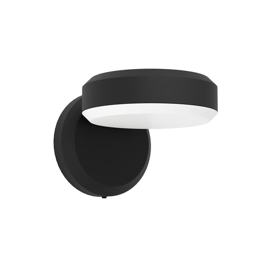 Applique Esterno Moderna Fornaci Acciaio Nero Policarbonato Bianco Led