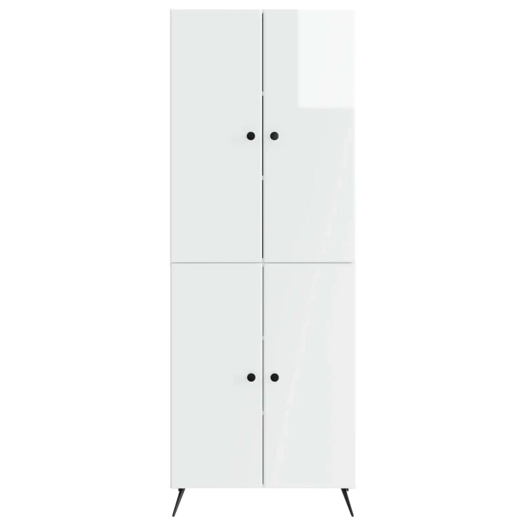 Set di armadi 2 pz Bianco Lucido Legno ingegnerizzato 3416866