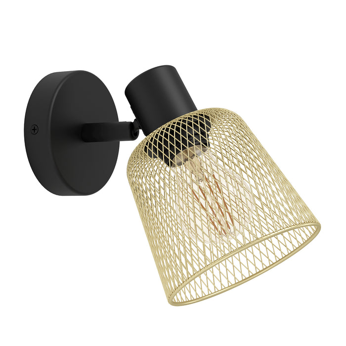 Spot Moderno Coslada In Acciaio Nero 1 Luce E27 40W Ip20