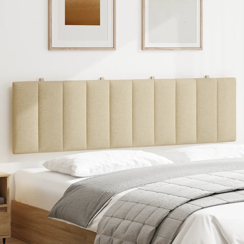 Cuscino Testiera Hanko Crema 180 cm in Tessuto 4019182