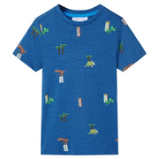 Maglietta da Bambino Blu Scuro MÃ©lange 104