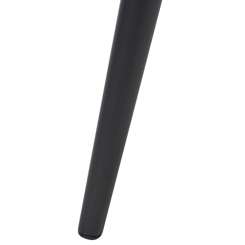 Set 2 Sedie da Pranzo in ecopelle beige Gambe in Acciaio Nero sedie imbottite