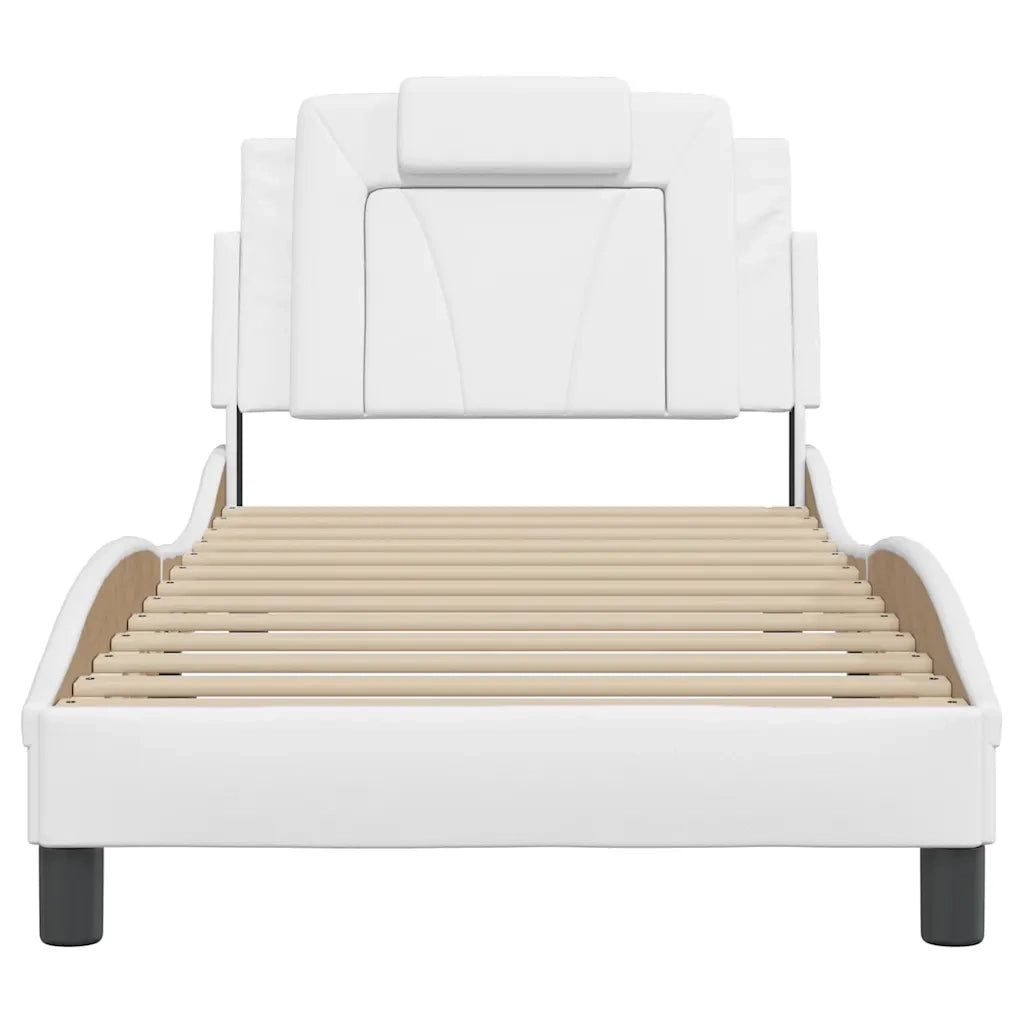 Giroletto Viana senza Materasso Bianco 90x200 cm in Similpelle 3208069