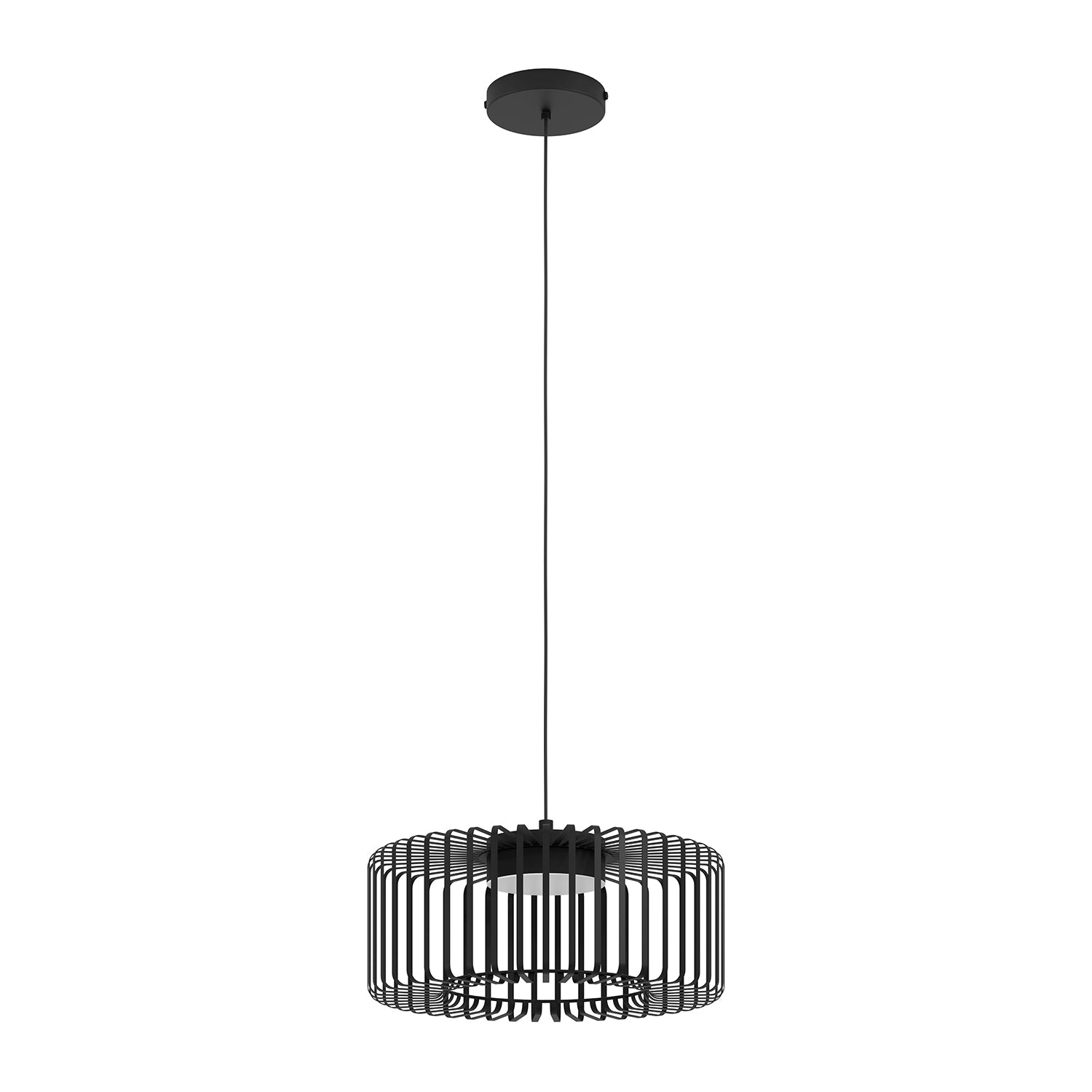 Lampadario A Sospensione Contemporaneo Ginestrone-Z Acciaio Nero 1 Luce Led 22W