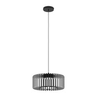 Lampadario A Sospensione Contemporaneo Ginestrone-Z Acciaio Nero 1 Luce Led 22W
