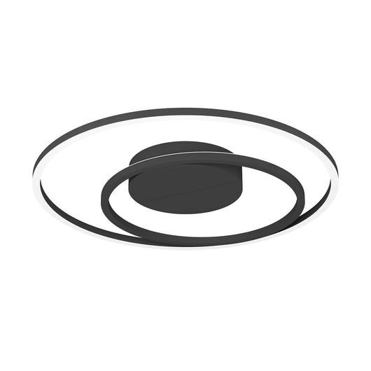 Plafoniera Moderna Calagrano-Z Alluminio Nero Luce Led Integrato 21,5W