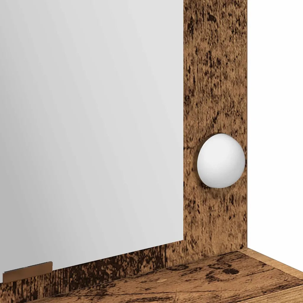 Tavolo da Trucco con specchio Legno vecchio 100 x 41 x 135 cm 865107