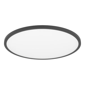 Plafoniera Moderna Sarsina-Z Alluminio Nero Luce Led Integrato 41W