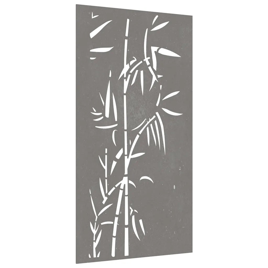 Decorazione Muro da Giardino 105x55 cm Bamb¨´ in Acciaio Corten CFW3807587