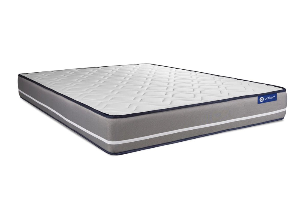 Pacchetto letto completo - Materasso 200x200cm + Box spring con doghe (kit) + 2 cuscini + Piumino - Actimemo Pur