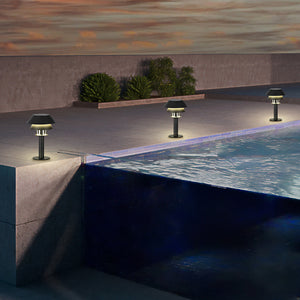 Piantana Esterno Moderna Chiappera Acciaio Nero E27