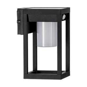 Applique Sensore Esterno Contemporanea Martano Alluminio Nero Led