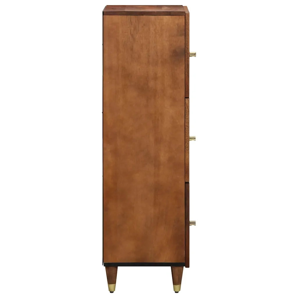 Credenza | Madia | Buffet da pranzo | Armadio da pranzo Marrone 40 x 33 x 110 cm Legno di mango massello