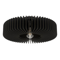 Plafoniera Moderna Palombaia Acciaio Nero Luce E27