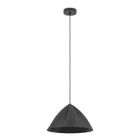 Lampadario A Sospensione Minimal Podere Acciaio Nero 1 Luce E27