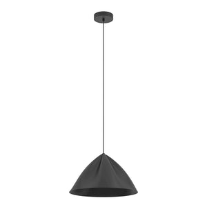 Lampadario A Sospensione Minimal Podere Acciaio Nero 1 Luce E27