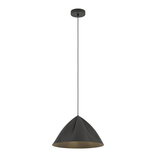 Lampadario A Sospensione Minimal Podere Acciaio Nero 1 Luce E27