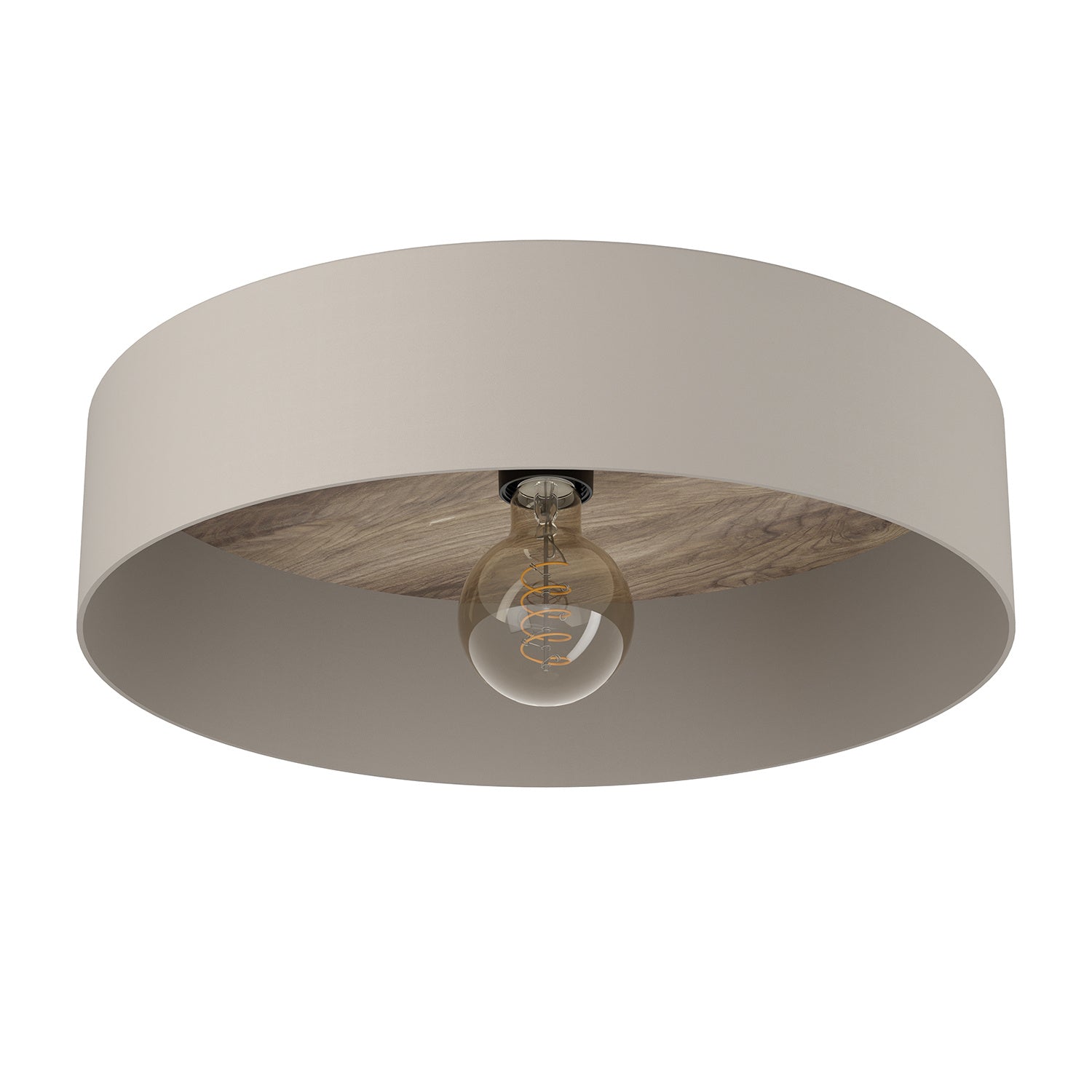 Plafoniera Minimal Duaia Acciaio Tortora 1 Luce E27