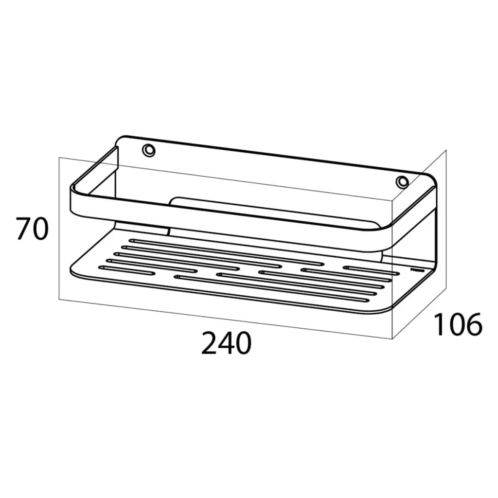 Tiger Mensola da Bagno Caddy Argentata 1400030946 418299