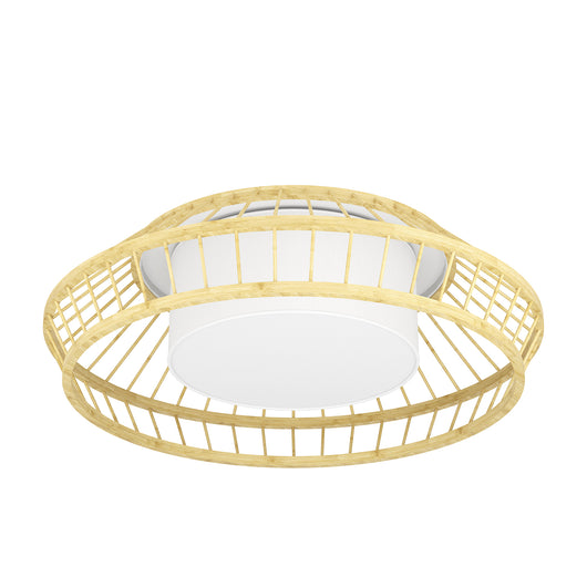 Plafoniera Minimal Yuku-Z Acciaio Bianco Luce Led Integrato 22W