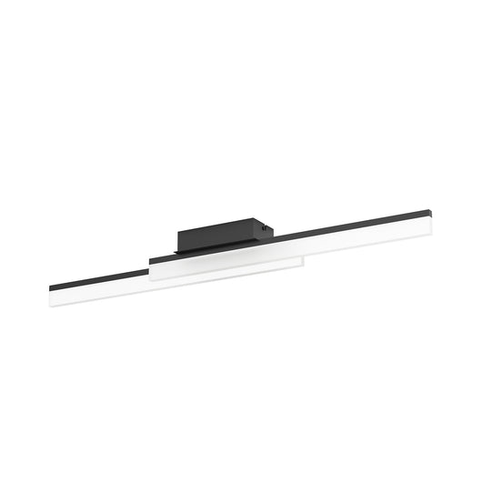 Plafoniera Moderna Palmital Alluminio Nero 2 Luci Led Integrato 11W