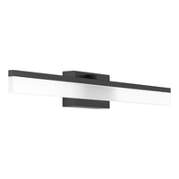 Applique Moderna Palmital Alluminio Nero 1 Luce Led Integrato 11W
