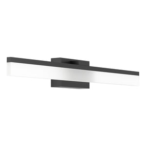 Applique Moderna Palmital Alluminio Nero 1 Luce Led Integrato 11W