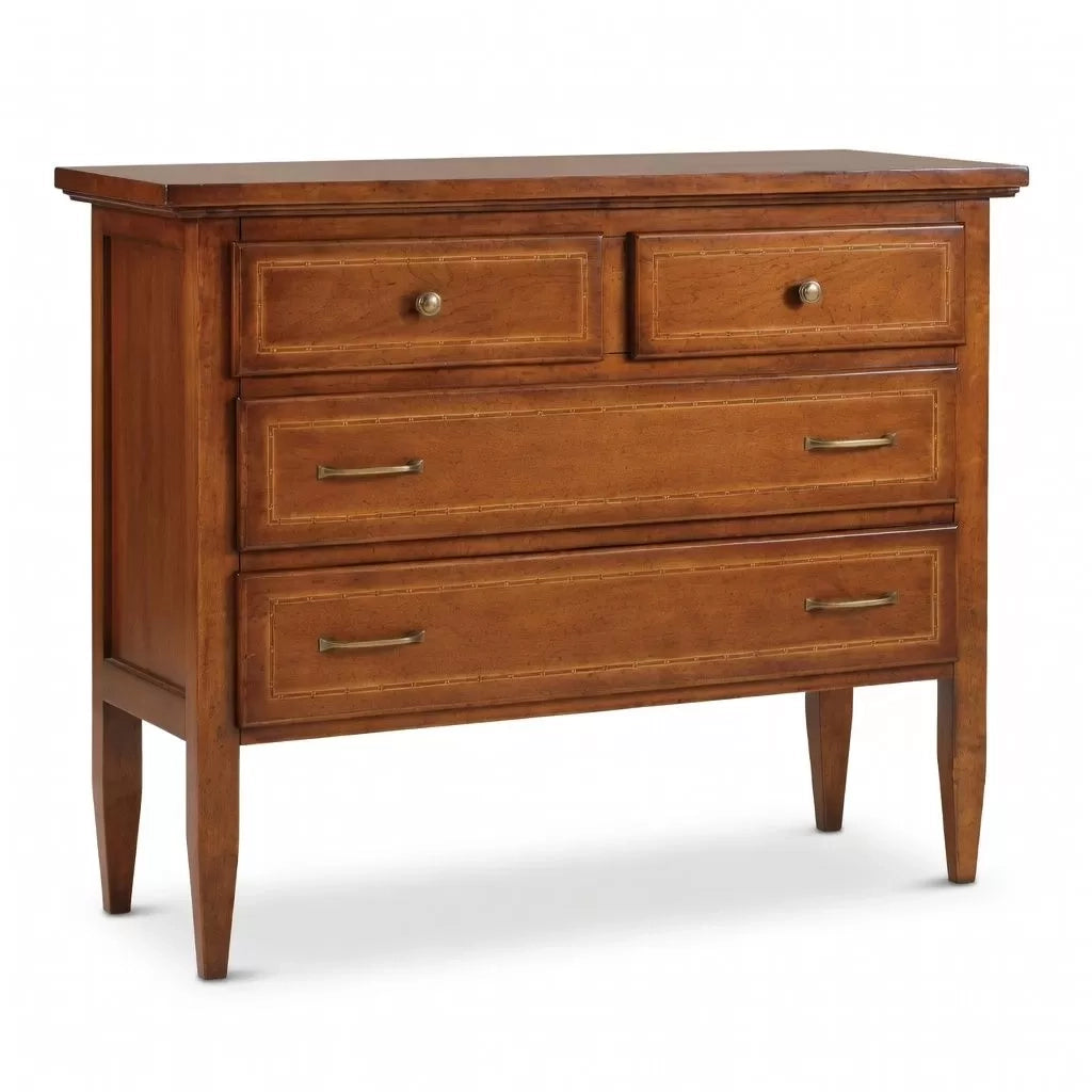 Como' in legno 4 cassetti intarsiato l.110 x p.51 h.90 - Mobili 2G