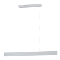 Lampadario A Sospensione Moderno Andreas-Z Acciaio Grigio 2 Luci Led 19W 4600Lm
