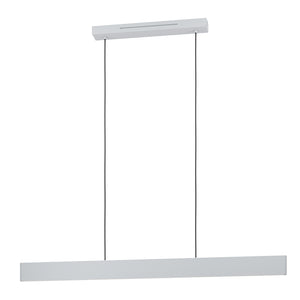 Lampadario A Sospensione Moderno Andreas-Z Acciaio Grigio 2 Luci Led 19W 4600Lm