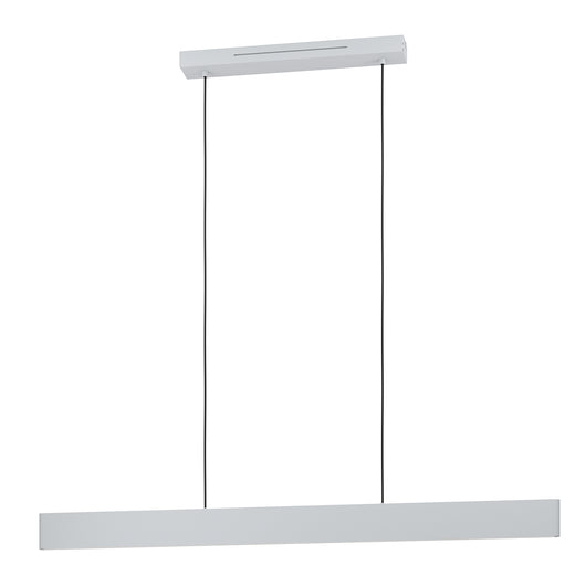 Lampadario A Sospensione Moderno Andreas-Z Acciaio Grigio 2 Luci Led 19W 4600Lm