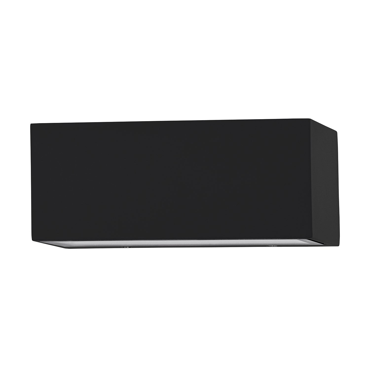 Applique Biemissione Esterno Moderna Spongano Alluminio Nero Led